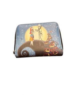 Loungefly The Nightmare Before Christmas Blue Black Zip Wallet